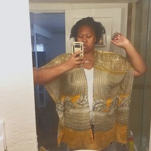 Duster- Gold and Blue Summertime